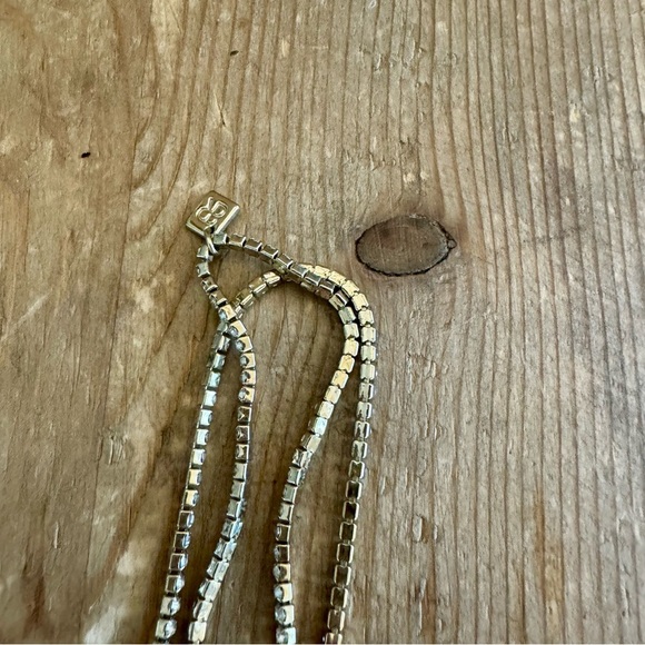 Banana Republic Silver Crystal Long Wrap Necklace - Picture 3 of 5